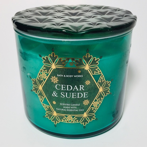 Bath & Body Works | Accents | Cedar Suede 3 Wick Candle | Poshmark